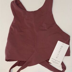 Athleta Mauve Crop Top - Conscious Cut Out Crop A-C (New with Tags)